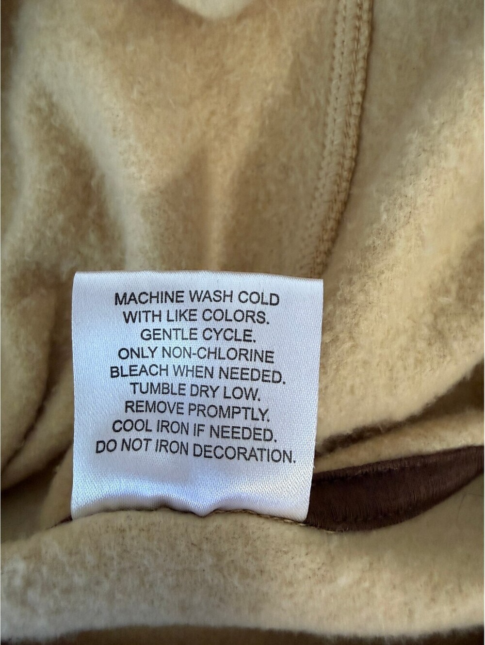 The Beatles Beige Hoodie Sweatshirt Size Large 60% Cotton 40% Polyester - Picture 5 of 11